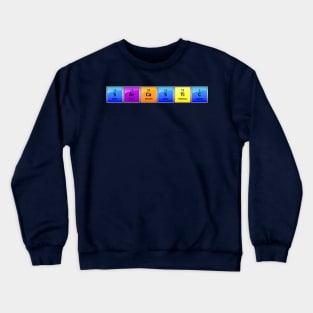 Sarcastic Elements (Words Made From Element Symbols) Crewneck Sweatshirt